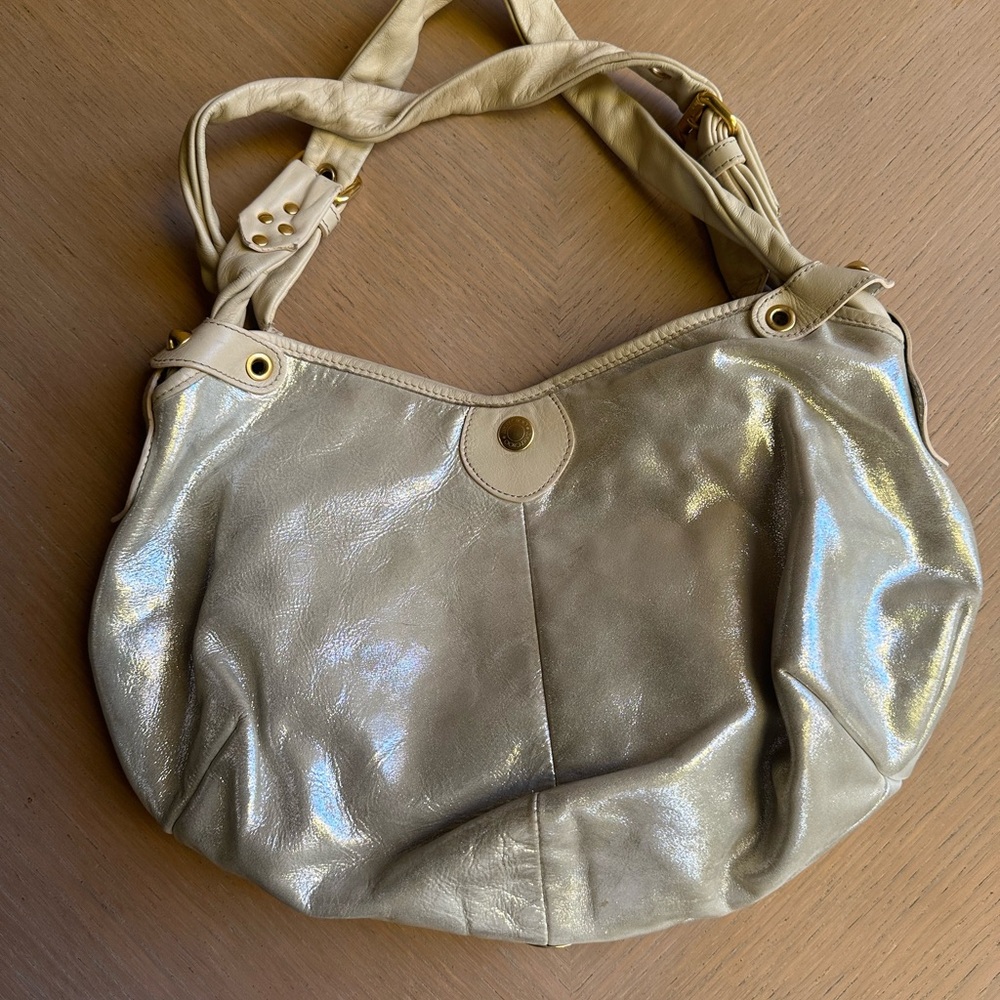 Jimmy Choo Shimmering Silver Shoulder Bag